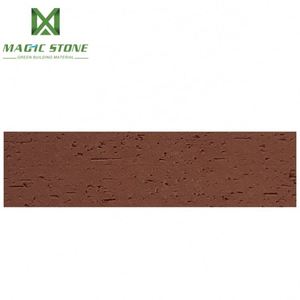 Revêtement mural en <span class=keywords><strong>pierre</strong></span> rouge de briques de <span class=keywords><strong>parement</strong></span> d'argile flexible mince de MCM pour la décoration extérieure de mur - Product Image 2