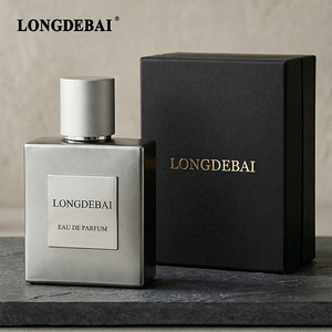 Custom Electroplated <b>Empty</b> Luxury Cosmetic Glass <b>Bottle</b> 30ml 100ml 50ml Square Perfume <b>Bottle</b> With Magnetic Cap - Product Image 3