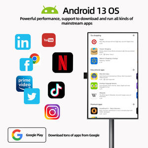 Fábrica 27 pulgadas <span class=keywords><strong>Smartv</strong></span> 128Gb 9000Mah Smart Led pantalla táctil Monitor 27 "Tv pantalla móvil portátil Smart Tvs sobre ruedas - Product Image 5