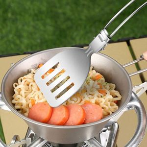 Ensemble d'outils de cuisine multifonctionnels portables pour le camping et les pique-niques, pliables, en acier inoxydable 304, 6 pièces, écologiques, pelle et cuillère - Product Image 3