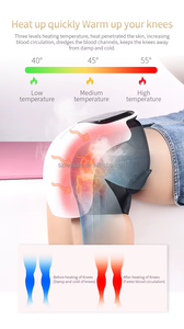 <strong>Professional</strong> Intelligent Kneading USB Charging Model Electric Physiotherapy Knee <strong>Massager</strong> Heat Relief Knee Heat <strong>Massager</strong> - Product Image 3