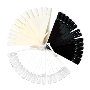 Nuancier de couleurs de vernis gel en ABS, design éventail à 20 pointes, couverture complète des ongles, outil de pratique de manucure en acrylique - Product Image 1