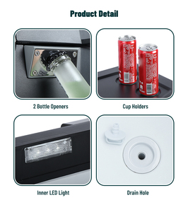 <span class=keywords><strong>Prix</strong></span> d'usine Réfrigérateur de voyage personnalisé 26L Mini réfrigérateur de voiture à double zone 12V avec compresseur pour le <span class=keywords><strong>camping</strong></span> en plastique - Product Image 4