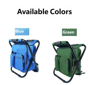 Sedia da Pesca Pieghevole Moderna in Acciaio Inossidabile per Esterni con Borsa Termica - Sedia Portatile da Giardino e Pranzo per Auto - Product Image 3