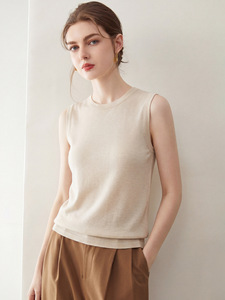 Nueva Llegada: Top de Verano para Mujer, Camiseta sin Mangas de Algodón, Cuello Redondo, Estilo Crop Top para Chicas - Product Image 4