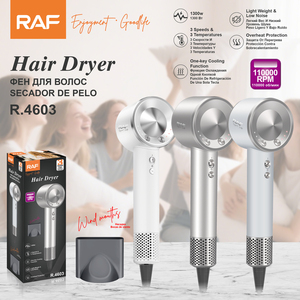 Secador de Pelo RAF 1300W, Motor de Alta Velocidad de 110000 RPM, 3 Velocidades y Temperaturas, Función de Enfriamiento con un Solo Botón, R.4603 - Product Image 5