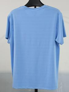 T-Shirt sportiva da <span class=keywords><strong>uomo</strong></span> a maniche corte ad asciugatura rapida in Spandex di poliestere Ultra morbido personalizzato formato usa - Product Image 5