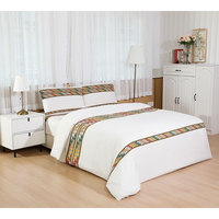 Drap de lit design personnalisé culture érythréenne éthiopienne saba tilet édition 4pcs draps design ensemble de literie