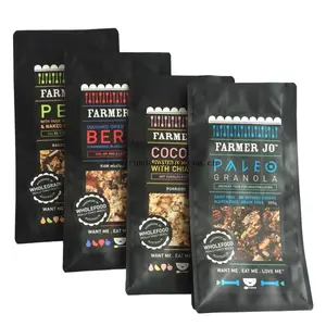 Sacs refermables pour l'emballage du café et des aliments Sacs de stockage des aliments anti-odeurs pour les haricots avec vanne de dégazage ventilée