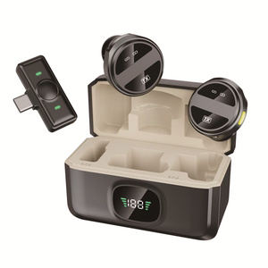 Không dây Lavalier Microphone âm thanh giảm tiếng ồn cho máy ảnh <span class=keywords><strong>video</strong></span> ghi âm Live Streaming mic máy ảnh vlog <span class=keywords><strong>video</strong></span> livestream - Product Image 2