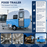 Mini caravane RV L*W*H: 380x230x260cm, capacité de couchage pour 2 personnes, caravanes de voyage