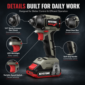 Atornillador <span class=keywords><strong>de</strong></span> <span class=keywords><strong>Impacto</strong></span> Inalámbrico con Motor <span class=keywords><strong>de</strong></span> 230 Nm <span class=keywords><strong>de</strong></span> Torque Máximo, Batería <span class=keywords><strong>de</strong></span> 20 V, Interruptor <span class=keywords><strong>de</strong></span> Velocidad Variable y Tecnología sin Escobillas - Product Image 3