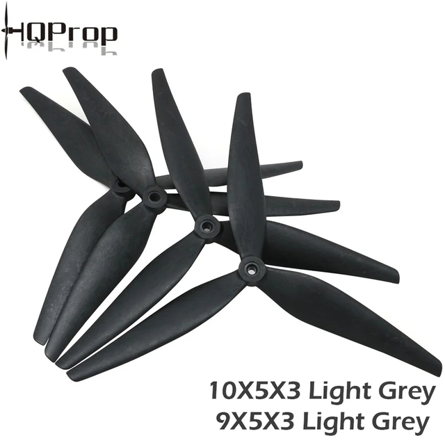 2pair HQProp 10X5X3 9X5X3 X4.5X3 50 45 9050 9 3 Blades Black Carbon Fiber Propeller for RC FPV Drone