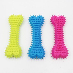 TPR de goma resistente a mordeduras Pequeño <span class=keywords><strong>amor</strong></span> hueso perro juguete diente molienda interactivo perro juguete - Product Image 1