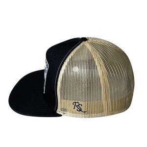 Gorra trucker de malla con parche de etiqueta tejida personalizada, unisex, estilo vaquero occidental, con cierre snapback de cuerda, transpirable para exteriores - Product Image 2