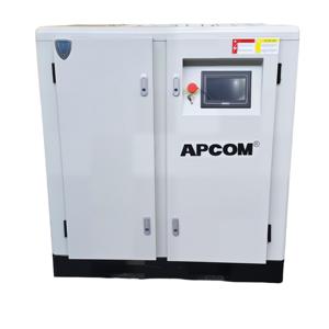 เครื่องอัดอากาศแบบสกรู APCOM สำหรับอุตสาหกรรม  หล่อลื่นด้วยน้ำ ไม่ใช้น้ำมัน 15 กิโลวัตต์  แบบเงียบ ประหยัดพลังงาน พร้อมระบบ VSD สำหรับงานทางการแพทย์และอาหาร - Product Image 1
