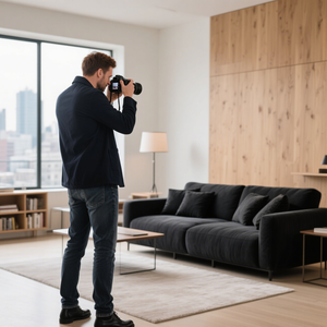 Fotografi Furnitur Logam yang Ditingkatkan dengan AI, Pemotretan Nyata, Penataan Virtual AI, Dekorasi Rumah, Hasil Realistis, Layanan Aman Berhak Cipta - Product Image 1