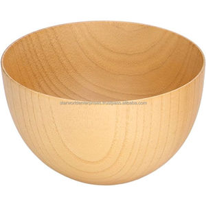 Cuencos de vajilla de mesa de cocina artesanal de madera de calidad estándar de madera de acacia para servir alimentos disponibles a precio a granel - Product Image 3