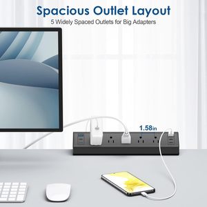 Office Power Strip Bracket Wall Mount Power <b>Socket</b> <b>Extension</b> Holder For Desk Home Office Cable Management Wholesale Supply - Product Image 5