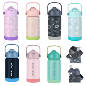 กระติกน้ำสแตนเลสแบบมีหลอด12ออนซ์สำหรับเด็กสุญญากาศผนังสองชั้นเก็บความร้อนเย็น<span class=keywords><strong>24</strong></span>ชั่วโมง - Product Image 1