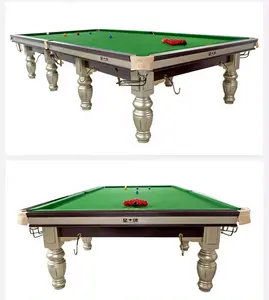 2024 New Designs High-end Modern Style Luxury Snooker Billiard Tables 12ft Size Solid Wood And Slate Pool Table For Sale