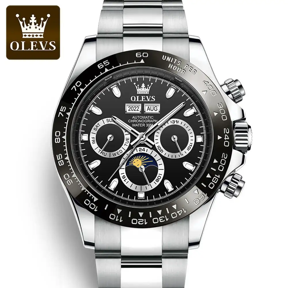OLEVS 6654 व्यापार Mens लक्जरी स्वचालित घड़ी पुरुषों लक्जरी ब्रांड यांत्रिक क्लासिक घड़ियों