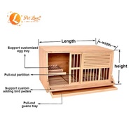 Muebles de Lujo para Mascotas de Madera Maciza para Exteriores, Jaulas Anti-Escape con Puertas Corredizas, Diseño Transpirable e Impermeable para Palomas de Competición