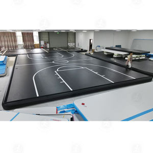 Fabbrica su misura trampolino park nero gonfiabile campo sportivo aria di calcio campo da basket pista aerea per <span class=keywords><strong>ginnastica</strong></span> - Product Image 2