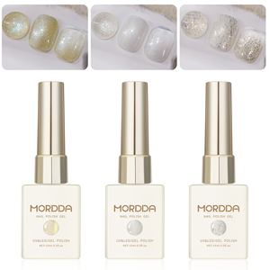 طلاء أظافر جل حليب جوز الهند الخفيف 15-3 ألوان مع صمغ لامع للصالونات للاستخدام طويل الأمد - Product Image 4