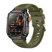 Reloj Inteligente HT36 con GPS, Pantalla HD de 2.01 Pulgadas, Brújula, Linterna, Altímetro, Registro de Presión de Aire, Anti-Caídas, para Deportes al Aire Libre