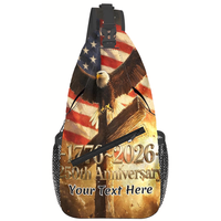 Sac bandoulière léger en polyester, motif drapeau américain, Aigle, 250e anniversaire de l'Amérique, sac à bandoulière patriotique