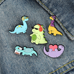 Ensemble d'animaux Dinosaure Monster Series Set <span class=keywords><strong>Hundred</strong></span> Set Brooches Metal Badge Clothing Accessories Wholesale - Product Image 3