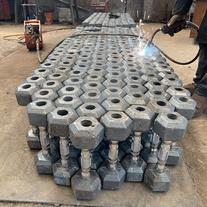 Factory Direct Selling Gym Custom <strong>Dumbbells</strong> Rubber <strong>Hex</strong> Dumbell <strong>Set</strong> Free Weights for Commercial Use - Product Image 3