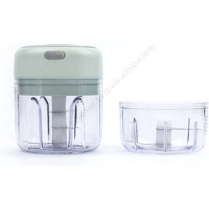 Hachoir à ail en acier inoxydable en gros, petit appareil de cuisine, mini hachoir, trois couleurs, hachoir à viande, presse mains libres - Product Image 5