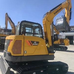 Mini-excavatrice sur chenilles LiuGong 906F de 6 tonnes, d'occasion, peu utilisée, pour travaux municipaux - Product Image 1
