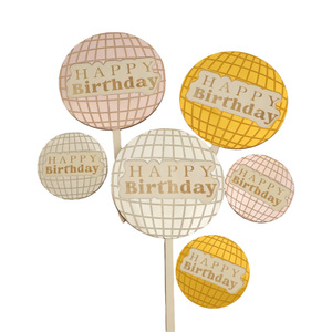 Honey And Sweetness Acrylic <b>Cake</b> Topper 2.5mm Wood 0.8mm Acrylic Round Birthday <b>Decorations</b> Party <b>Supplies</b> - Product Image 3