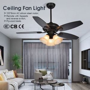 De Lujo <span class=keywords><strong>Deluxe</strong></span> ventilador de techo decorativo con lámpara - Product Image 2