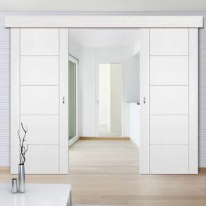 Porte <span class=keywords><strong>coulissante</strong></span> en bois à encastrer pour hôtel, appartement, intérieur de maison dorée, autres portes - Product Image 5