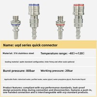 Raccord de connexion rapide pour refroidissement liquide de serveur compatible OCP, tête hexagonale, filetage G3/8'', pression 010 bars, personnalisable, dédié