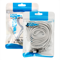 Échantillon gratuit au détail sacs en plastique pour câble USB accessoires électroniques OPP PET OEM LOGO personnalisé