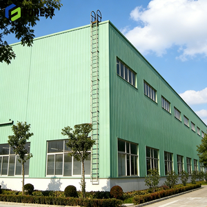 Atelier industriel à structure en acier avec conception ventilée et système de grue robuste, usine certifiée ISO9001 - Product Image 1