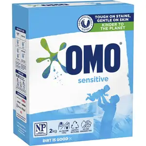 Unilever markasından Omo F & T duyarlıları 6x2 kg Vietnam tedarikçilerinden yıkama kıyafetleri % çamaşır deterjanı