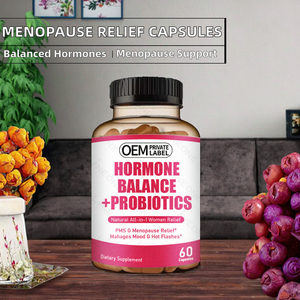 여성 성인용 호르몬 균형 프로바이오틱 캡슐, 자연 갱년기 증상 완화, 갱년기 증상, 월경전증후군 지원, 크랜베리, 당귀, 마카 함유 - Product Image 4