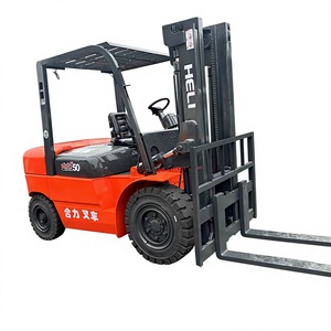 Chariot élévateur HELI 5T d'occasion fabriqué en Chine, en bon état, moteur diesel Isuzu, mât à deux étages, hauteur de levage de 3 m, haute efficacité, à vendre - Product Image 1
