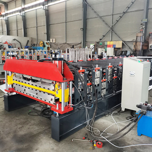 Machine à double couche de rouleau de feuille de toit de prix de fabrication à grande vitesse formant la machine - Product Image 2