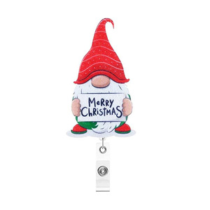 Nouveau design de bobine d'insigne de rétracteur de flocon de neige cadeau de Noël pour accessoires de porte-badge - Product Image 5