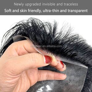 Système de toupet de Base de cheveux humains pour hommes noirs, toupet, accessoire de remplacement, offre spéciale, 100 pièces - Product Image 3