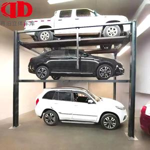 Système de levage de stationnement commercial à quatre colonnes, hydraulique, capacité de charge 3T (6000lbs), vertical, mobile, pour sous-sol et extérieur - Product Image 3