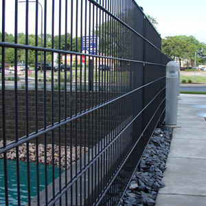 Allemagne Double Rod Mat Pvc Coated Double Clôture Twin Double Wire Fence <span class=keywords><strong>Prix</strong></span> d'usine - Product Image 1