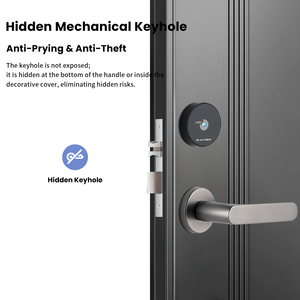 Gold Hot Sell SS304 RFID Hotel Card Door <b>Lock</b> System With Free Management Software Apartment Wooden Handle Smart J03-2 Card Unlo - Product Image 4